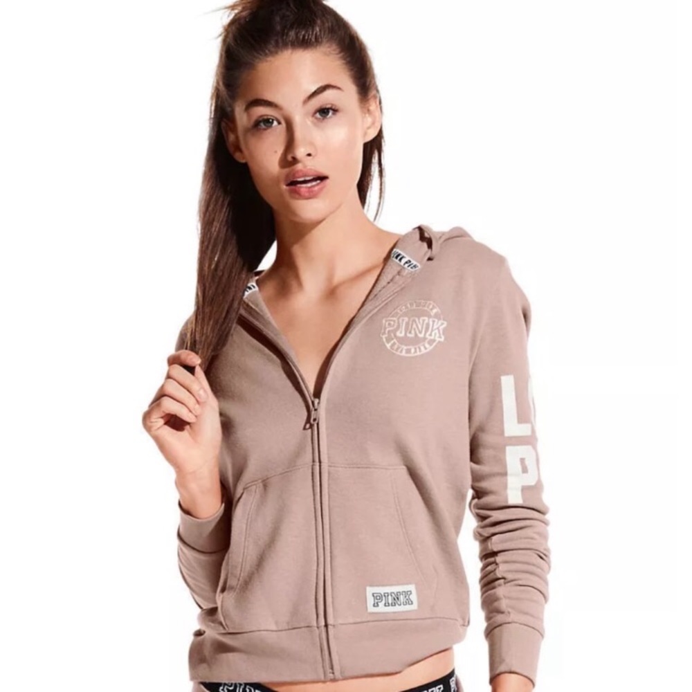 Mauve Pink Victoria Secret Hoodie Jacket